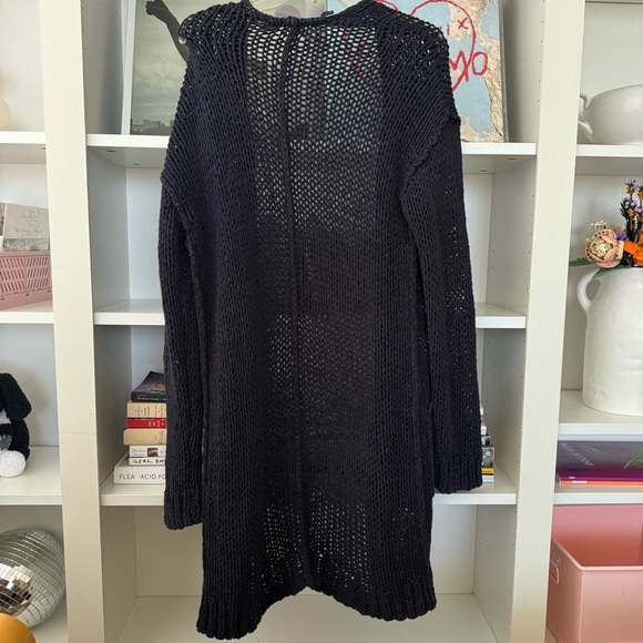 Free People Navy Blue Simply Sienna Cardi - Picture 4 of 8